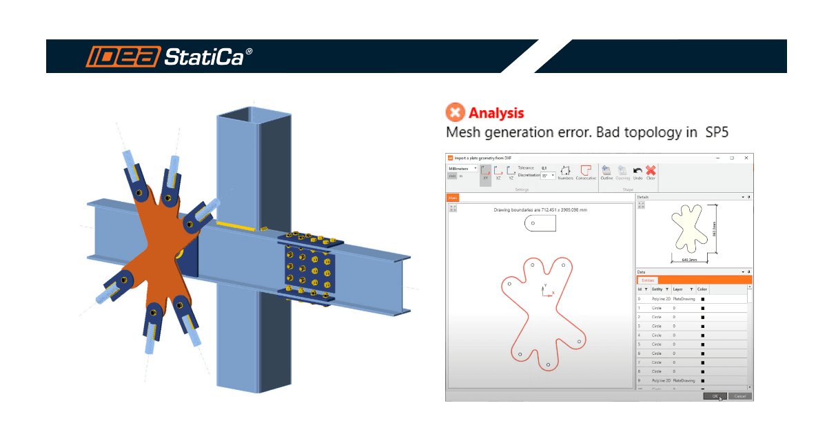 Platte aus DXF und Fehler bei der Netzgenerierung
