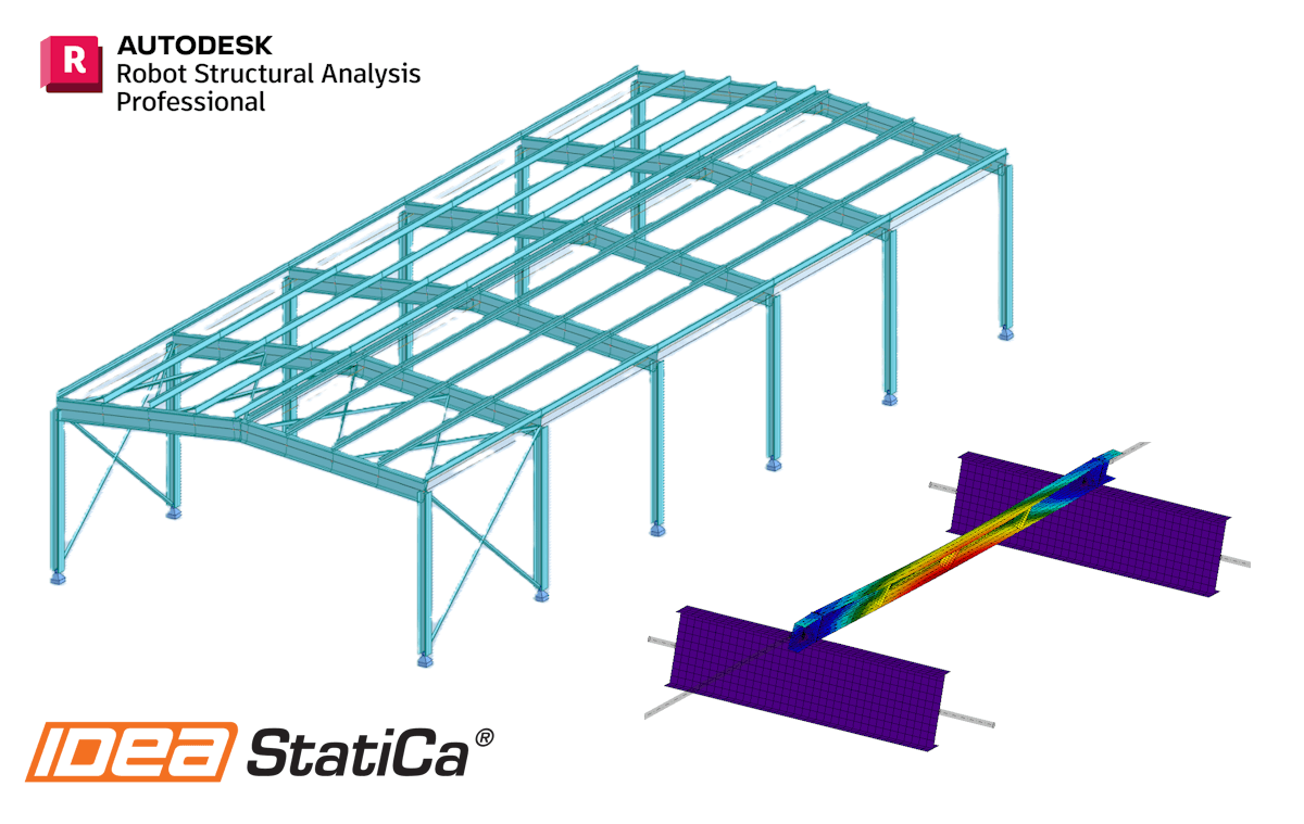 Robot Structural Analysis BIM propojení pro návrh a posouzení ocelového prvku (EN)