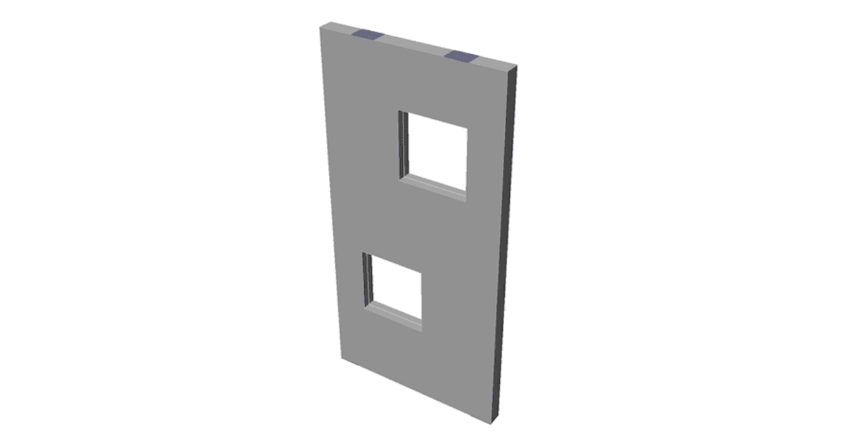 Calculation of the reinforced concrete wall with Openings. Modeled according to EN design code. IDEA StatiCa Detail. Load Transfer Devices.