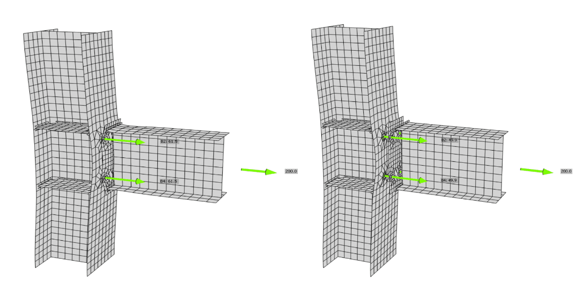 Prying and high tension force in bolts
